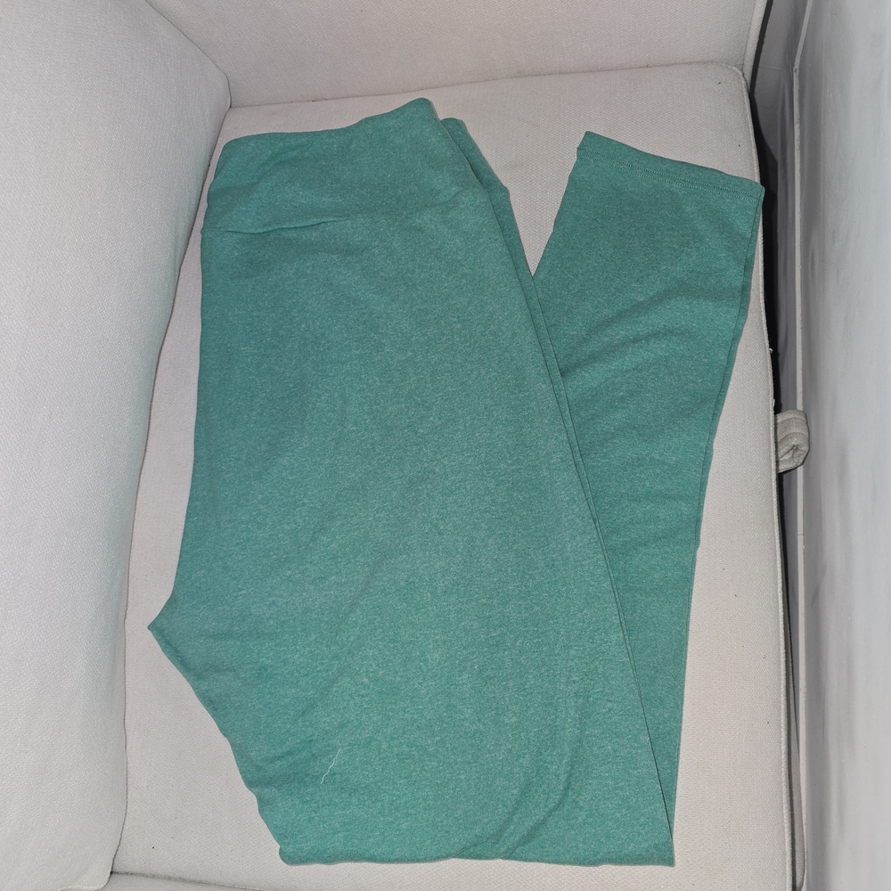LuLaRoe Turquoise Heather Leggings TC
